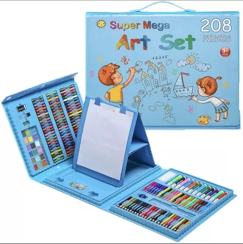 🎨 SET DE ARTE ESCOLAR - 208 PIEZAS 🎨