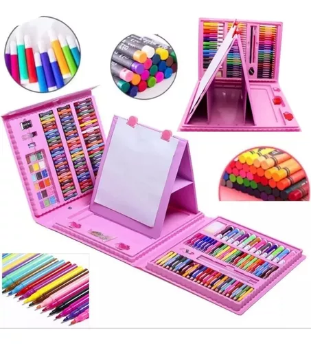 🎨 SET DE ARTE ESCOLAR - 208 PIEZAS 🎨