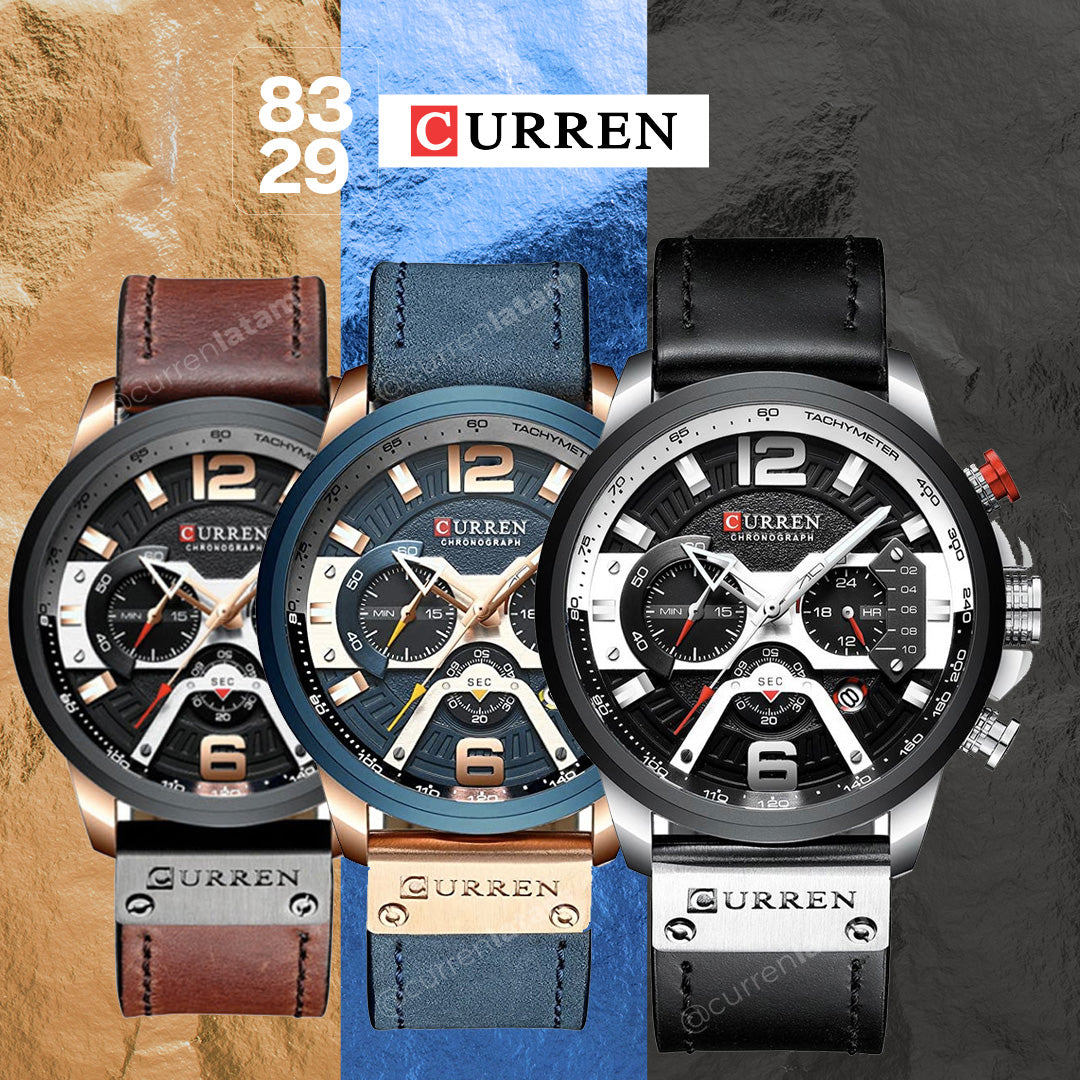 Reloj Curren 8329 para Hombre - Color Plateado