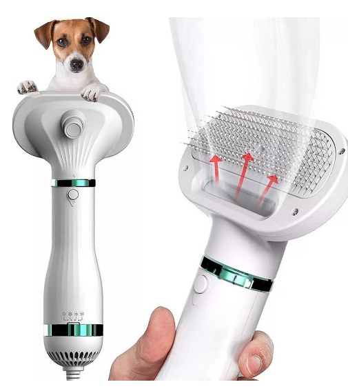 ✨ Cepillo Secador Plus Solutions 2 en 1 para Mascotas ✨