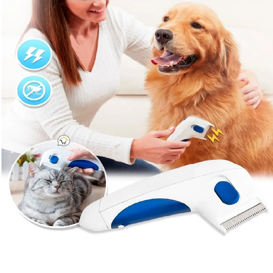 ✨ Peine TV Flea Doctor para Mascotas - Mata Pulgas para Perros y Gatos ✨